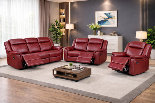 Burgundy red leather gel - red,