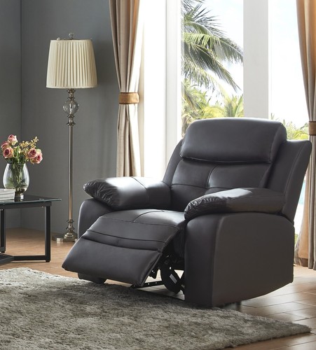 Brown genuine leather armchair - genuine,