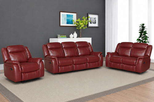 Burgundy red leather gel - red,