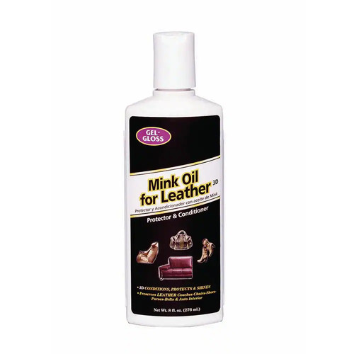 Mink oil leather protector 8oz - oil,